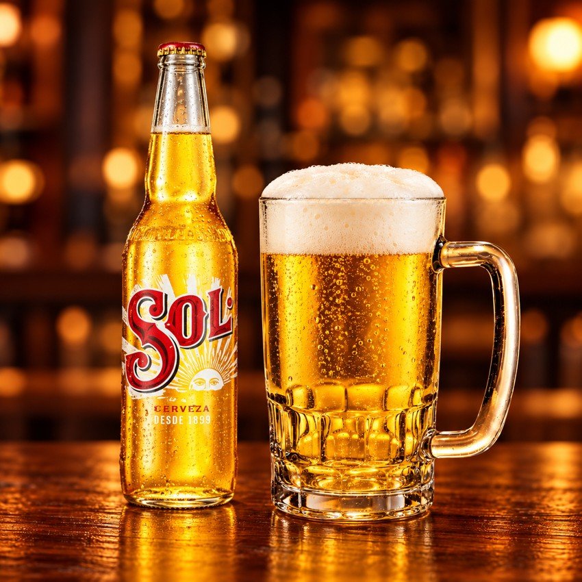 Sol junto a vaso de shop
