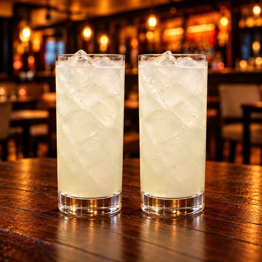 Caipiroska — dos vasos iguales, 2 por 1